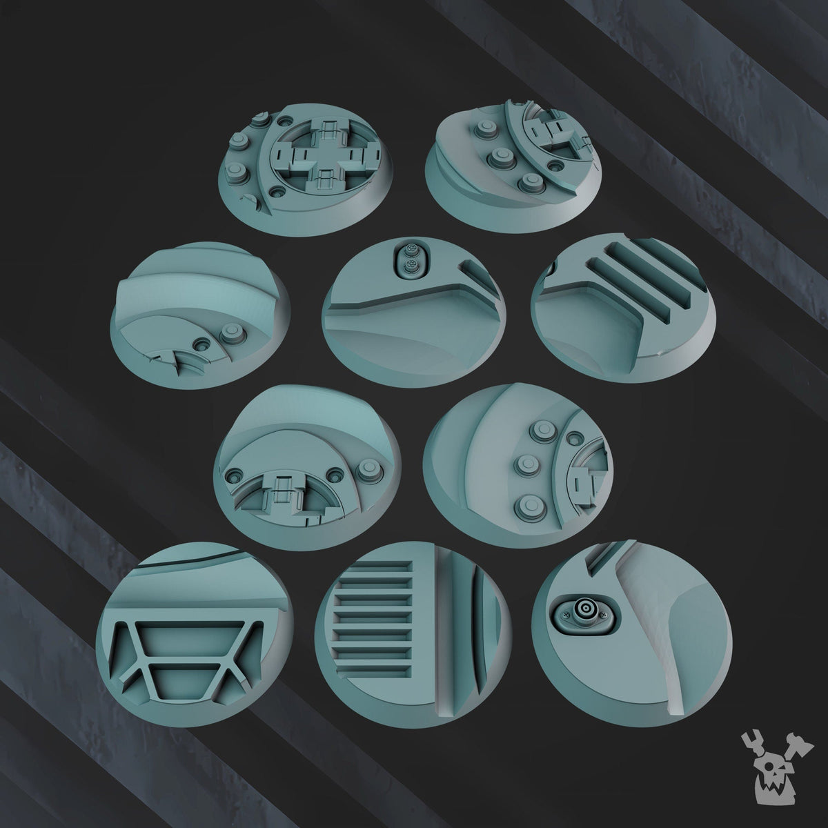 3d Printed Starforge bases - Base Set by DakkaDakka