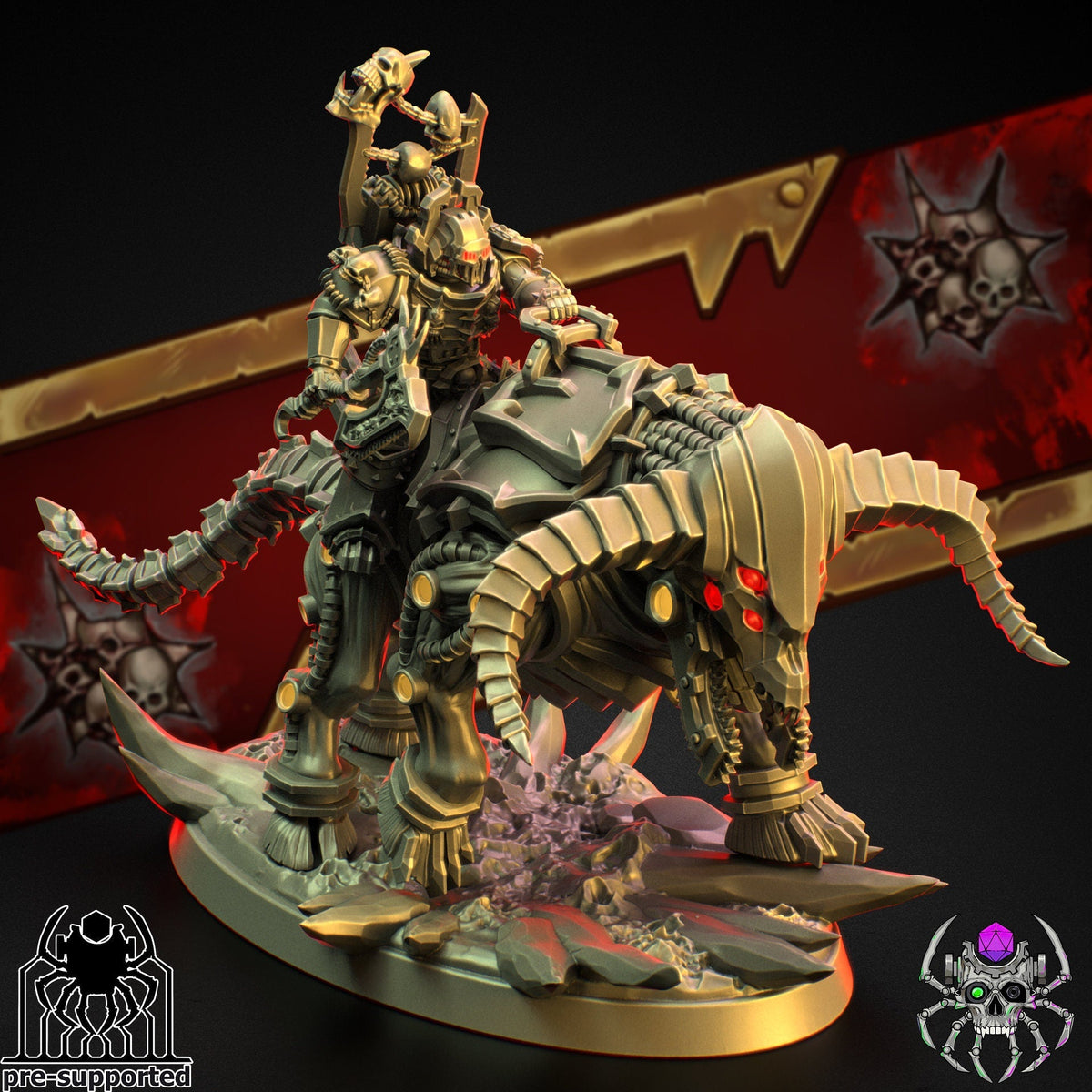 3D Printed Bloody Skulls Hell Rider by EightLegs Miniatures