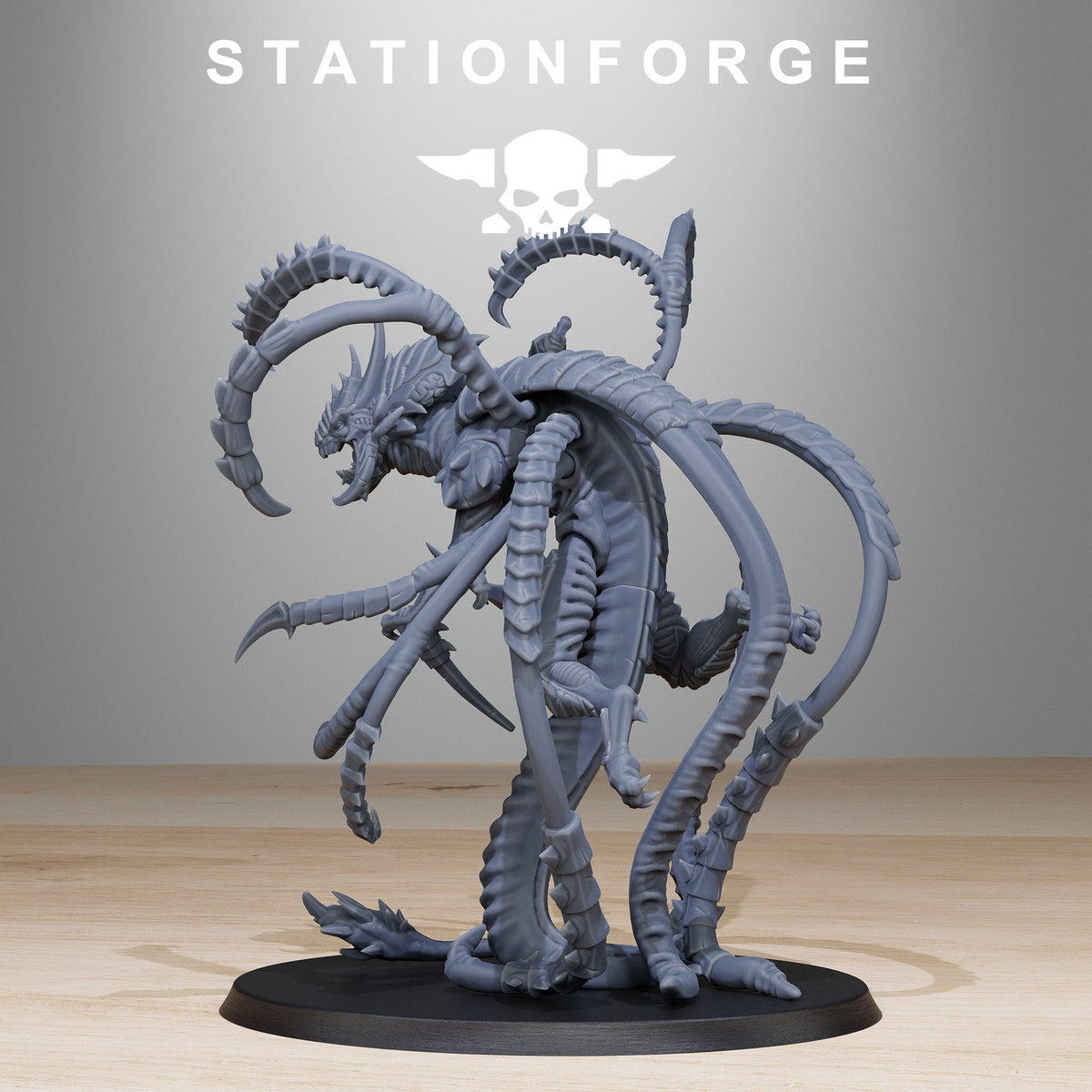 3D Printed Xenarid Assassin by StationForge Miniatures