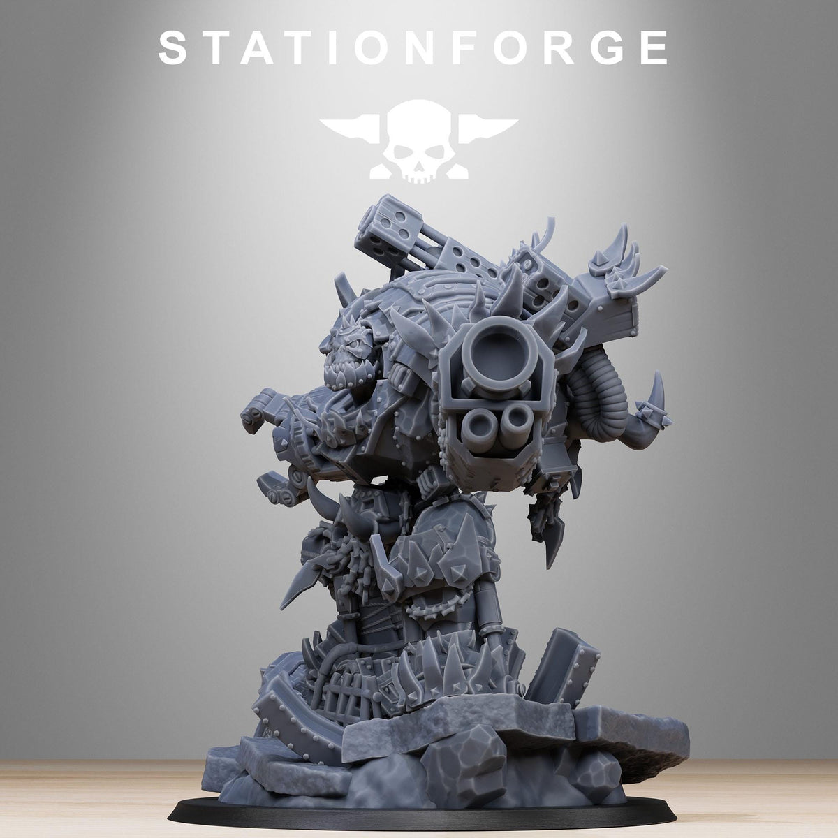 3D Printed Orkaz Grand Nutta v2 by StationForge Miniatures