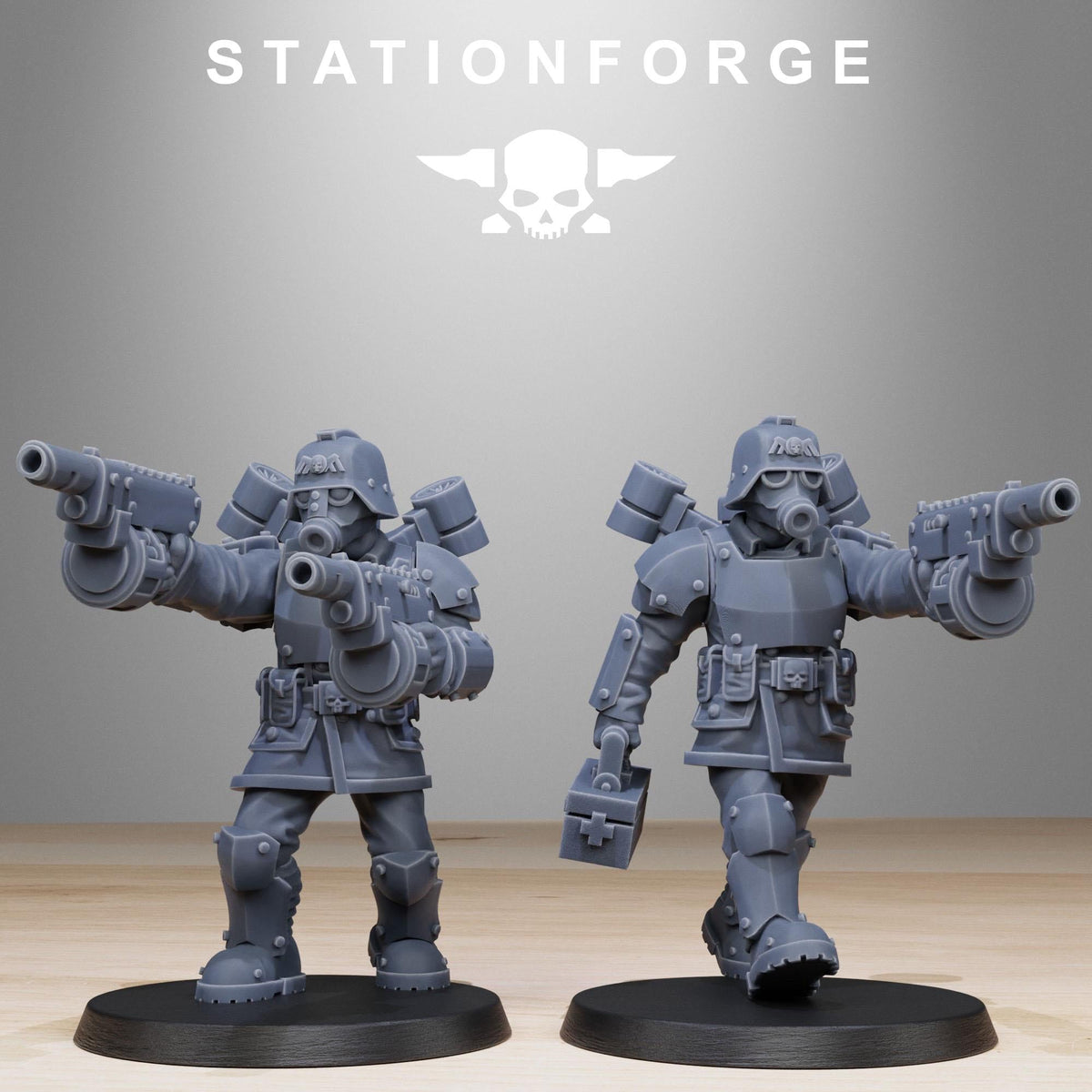 3D Printed GrimGuard Aerotroops by StationForge Miniatures