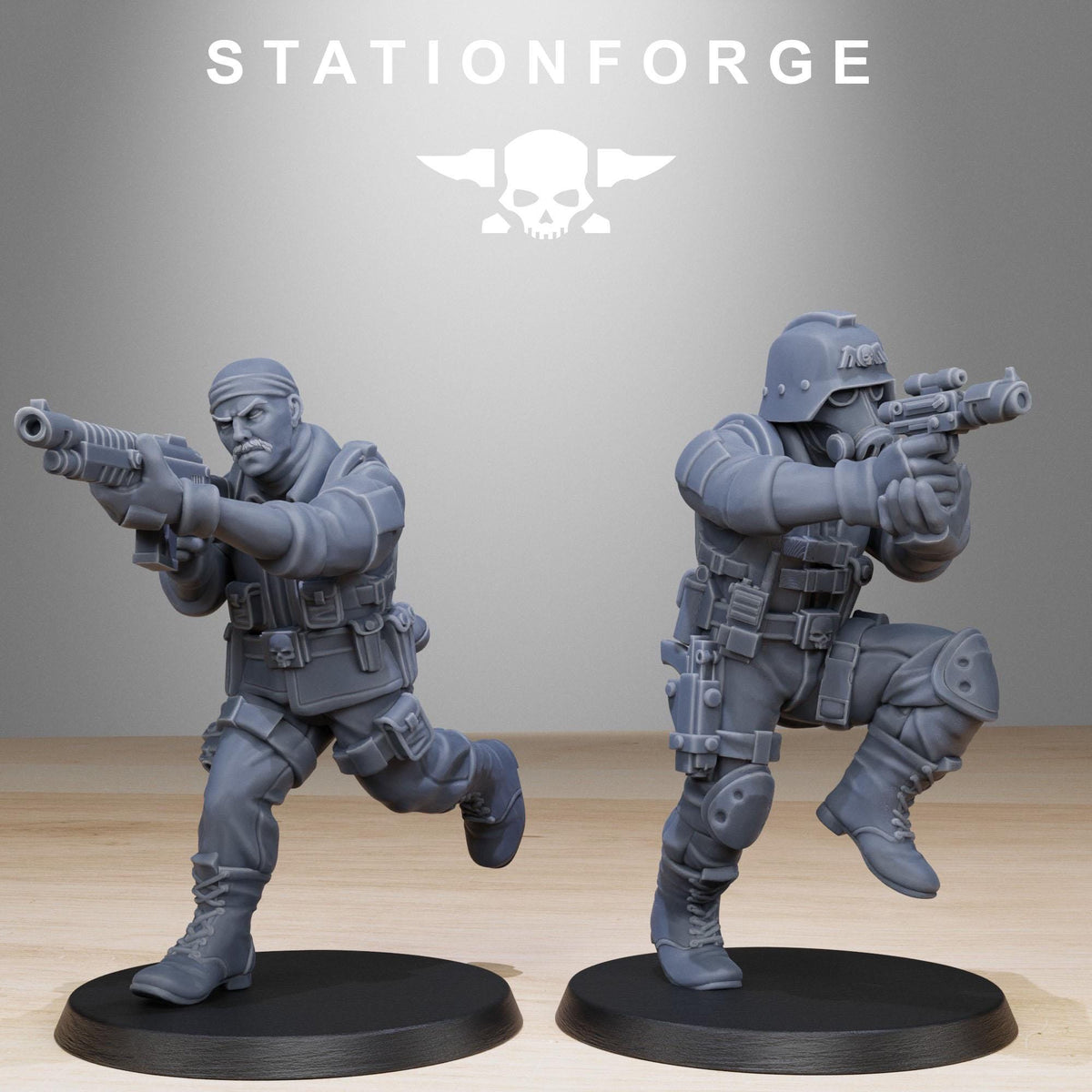 3D Printed GrimGuard Counter Terrorists by StationForge Miniatures
