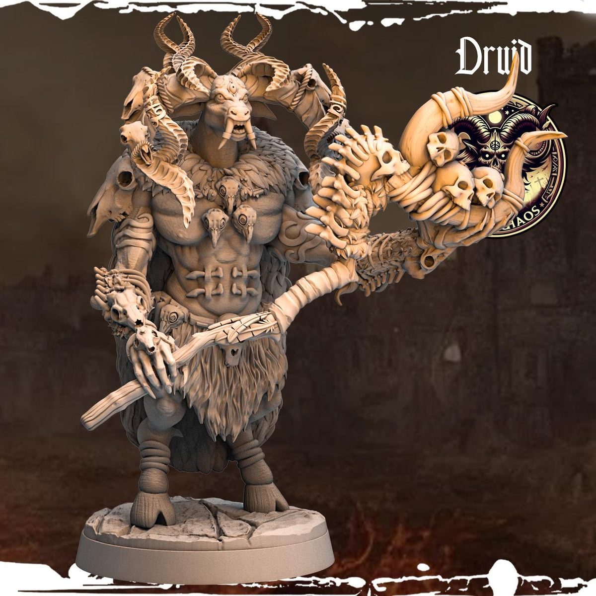 3D Printed Chaos Beast Druids by Monolith Arts