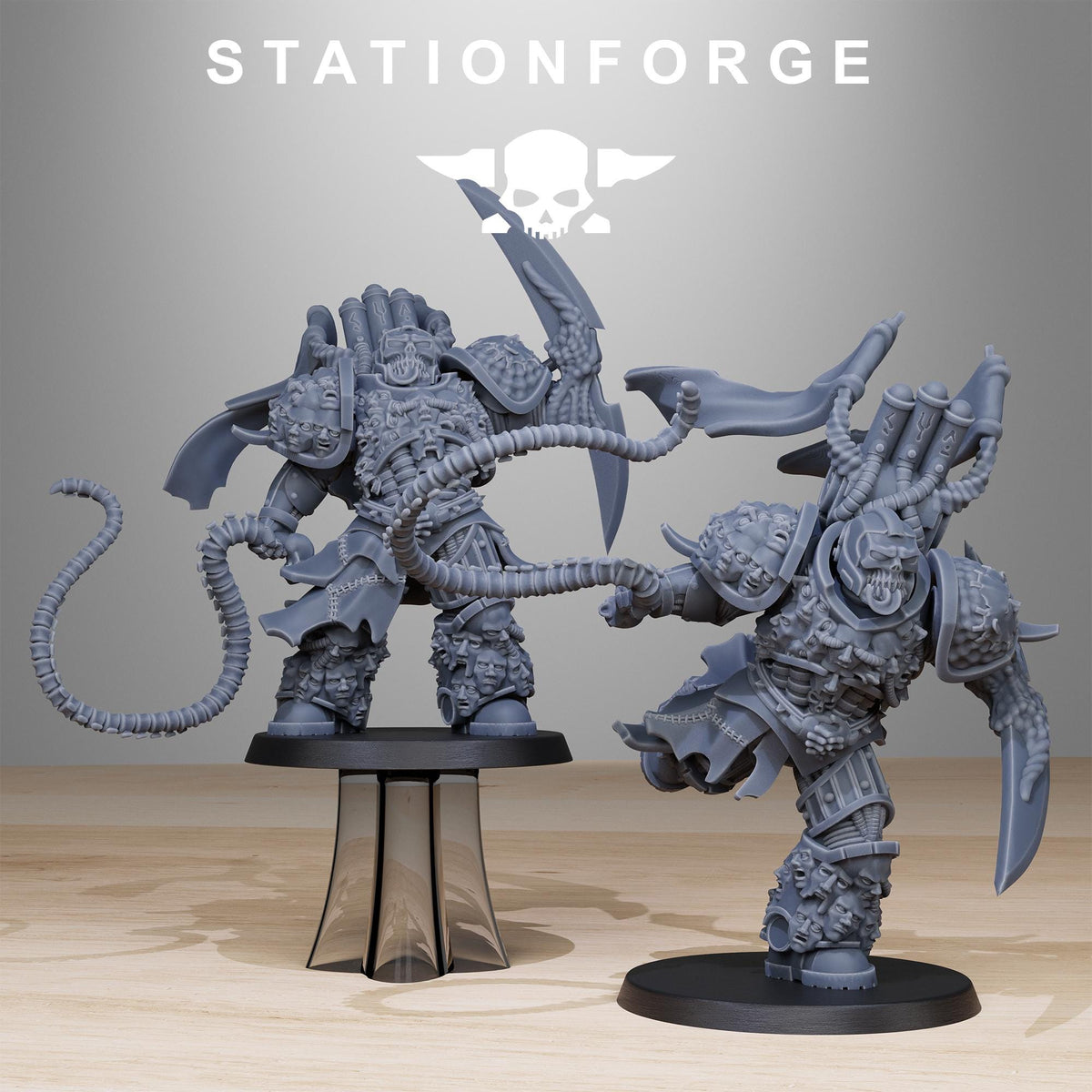 3D Printed Corrupted Socratis Punishers by StationForge Miniatures