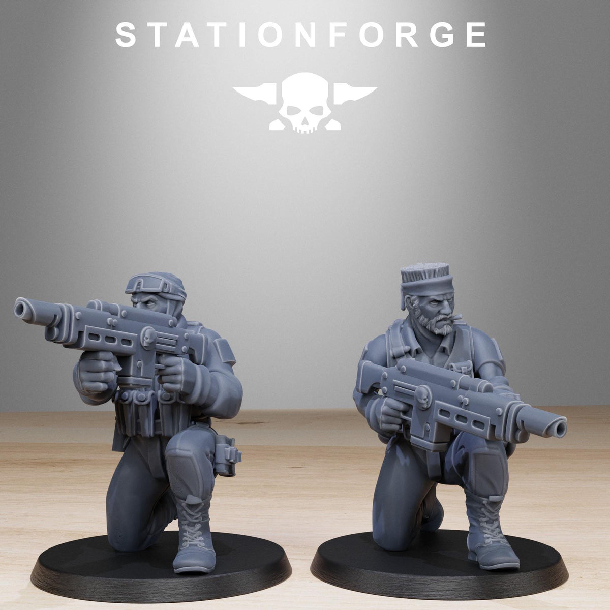 3D Printed GrimGuard Counter Terrorists by StationForge Miniatures