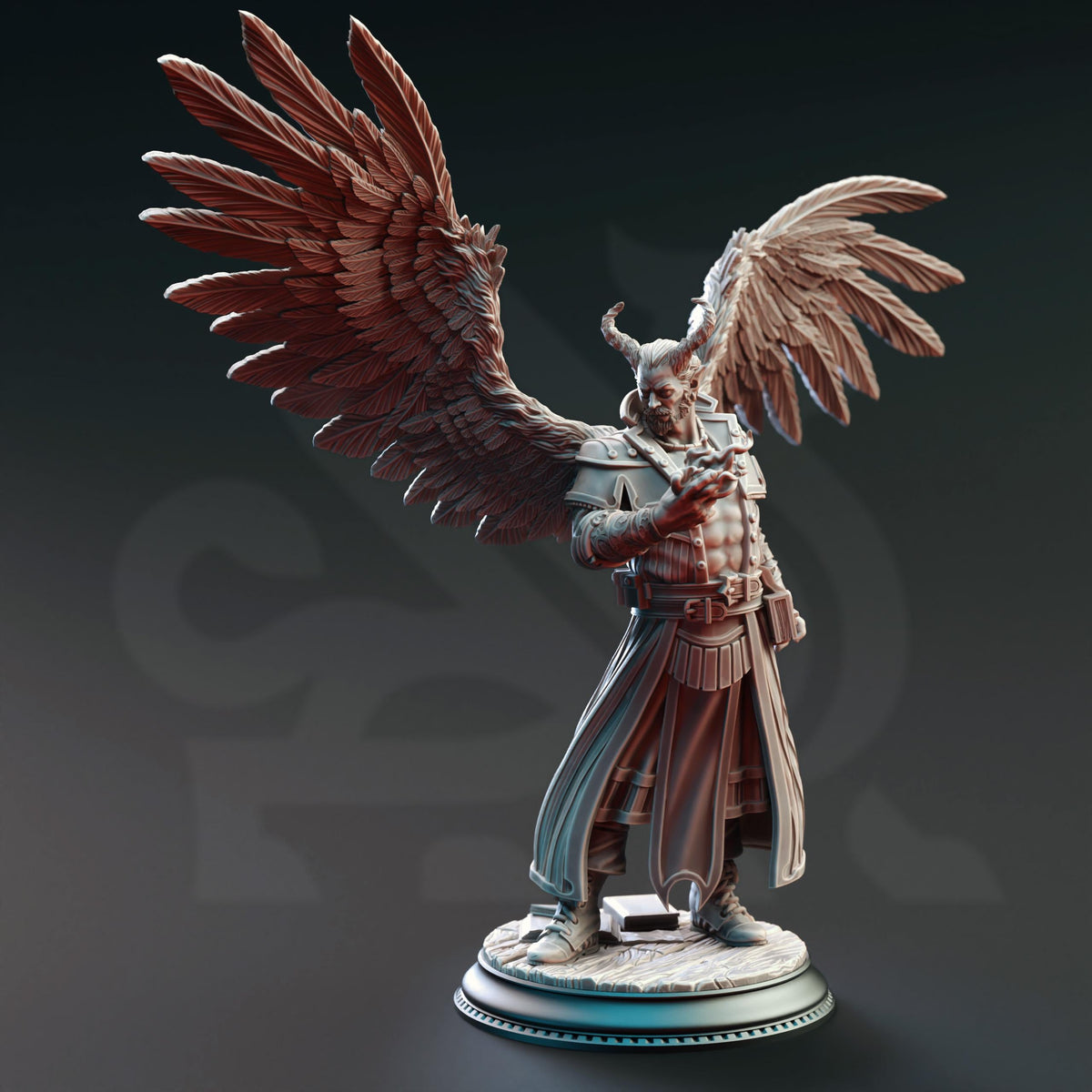 3D Printed Tiefling Divine Soul Sorcerer by DM Stash