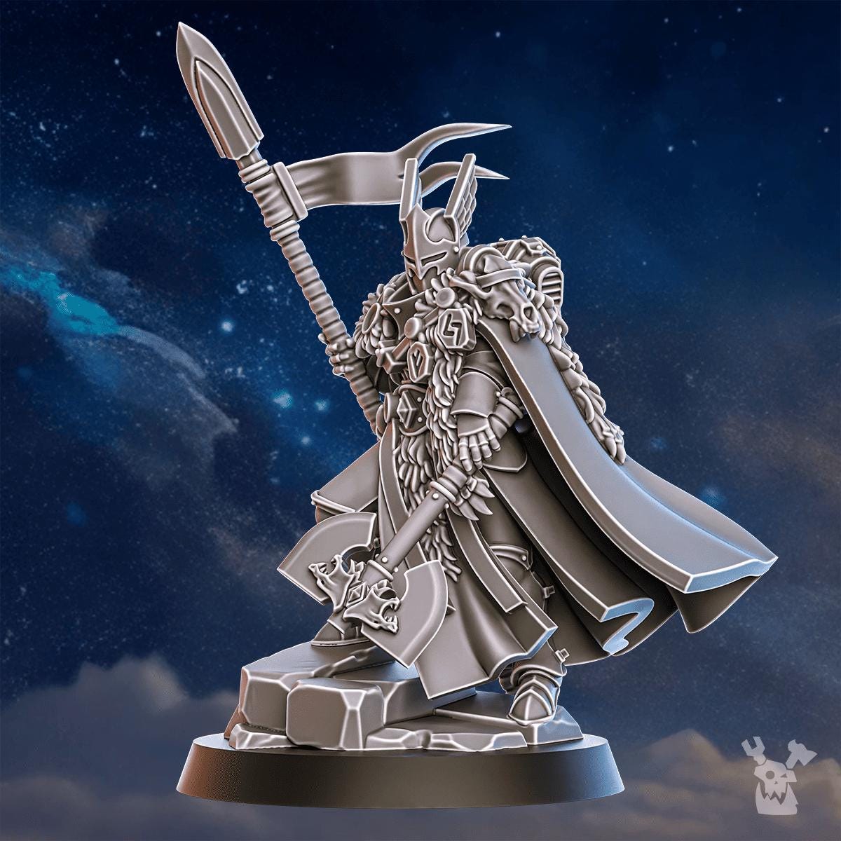 3d Printed Tribe Warmaster Elza by DakkaDakka Miniatures