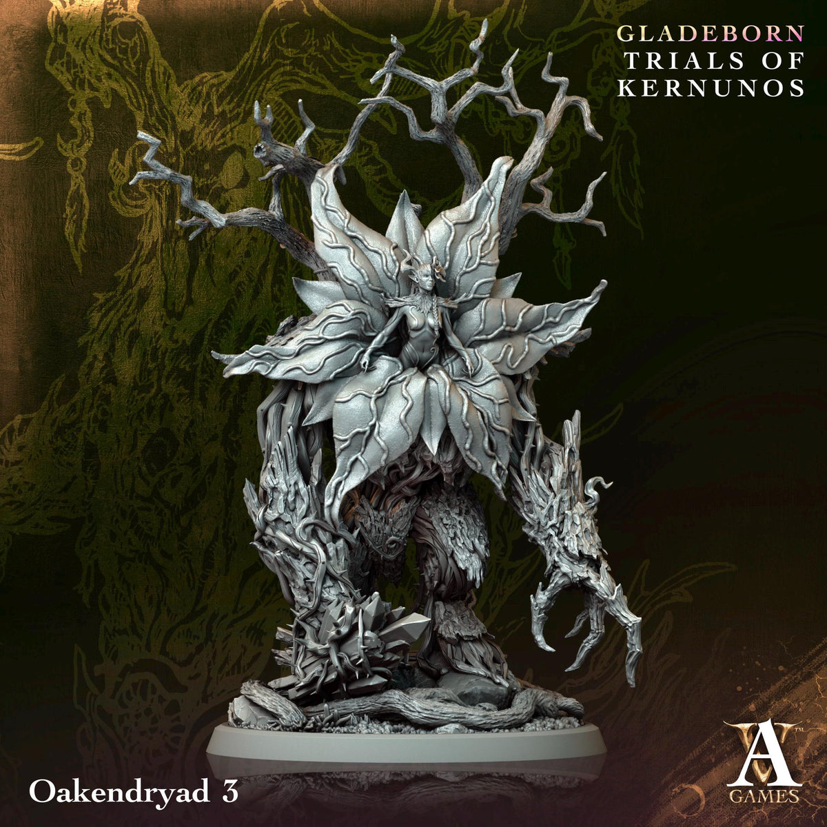 3D Printed Oakendryads by Archvillain Games