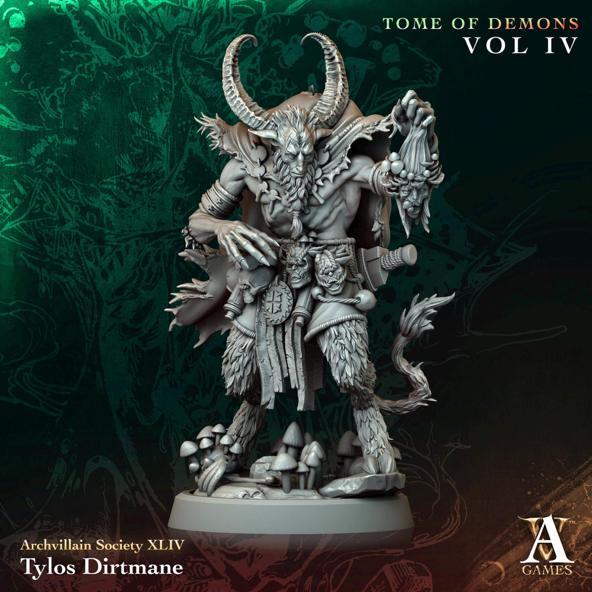 3D Printed Tylos Dirtmane by Archvillain Games