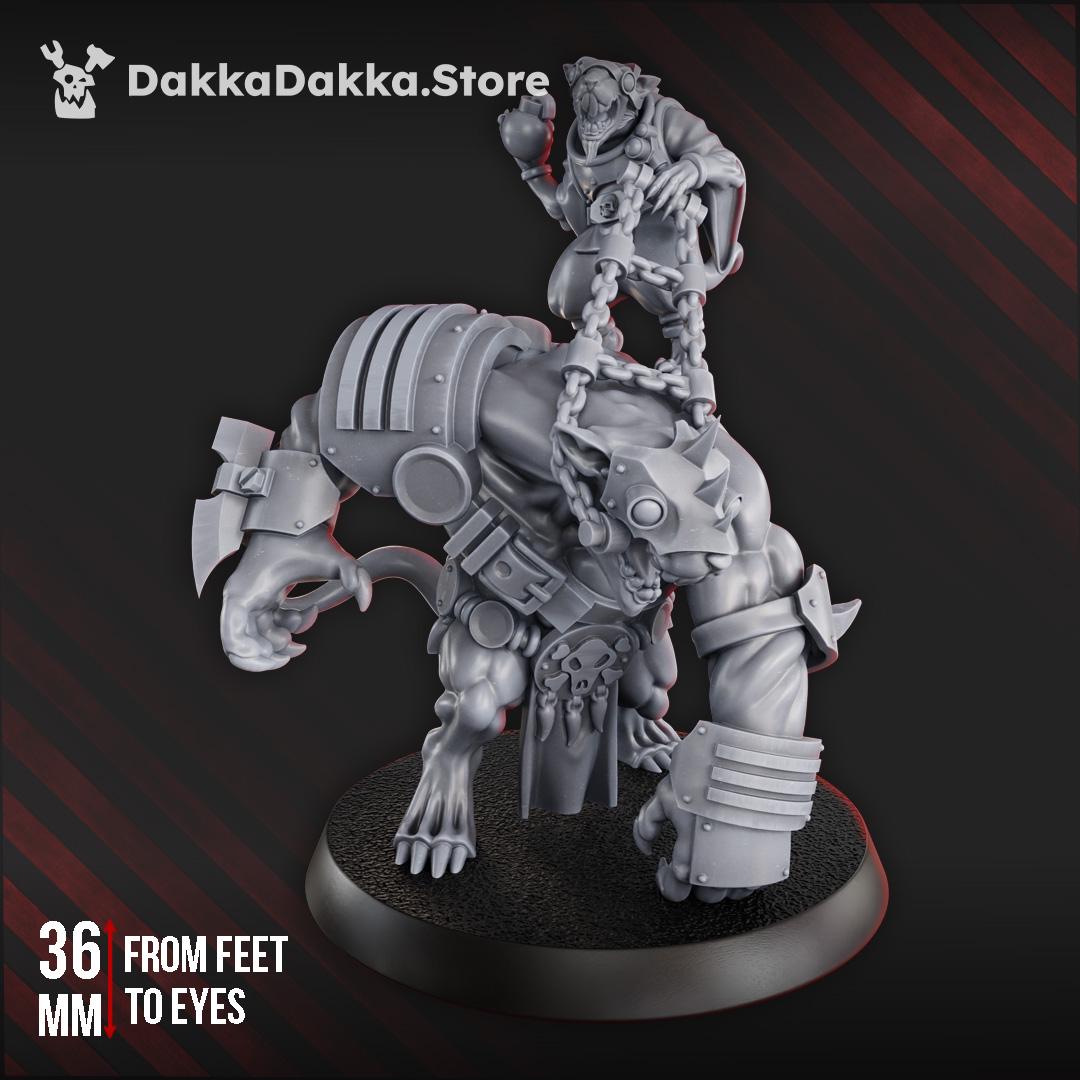 3D Printed Gargant Digger Rat by DakkaDakka Miniatures