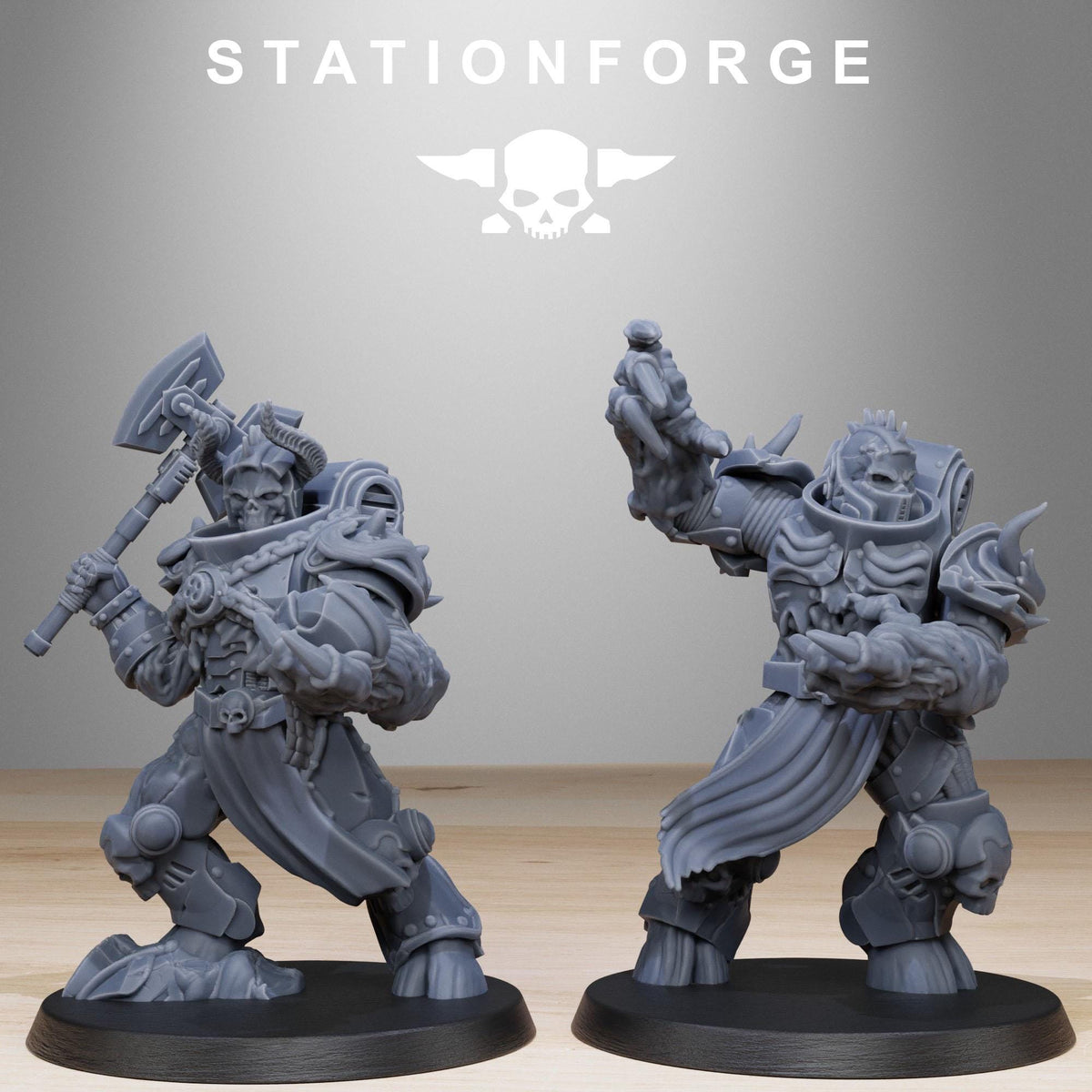 3D Printed Socratis Corrupted Mutants by StationForge Miniatures