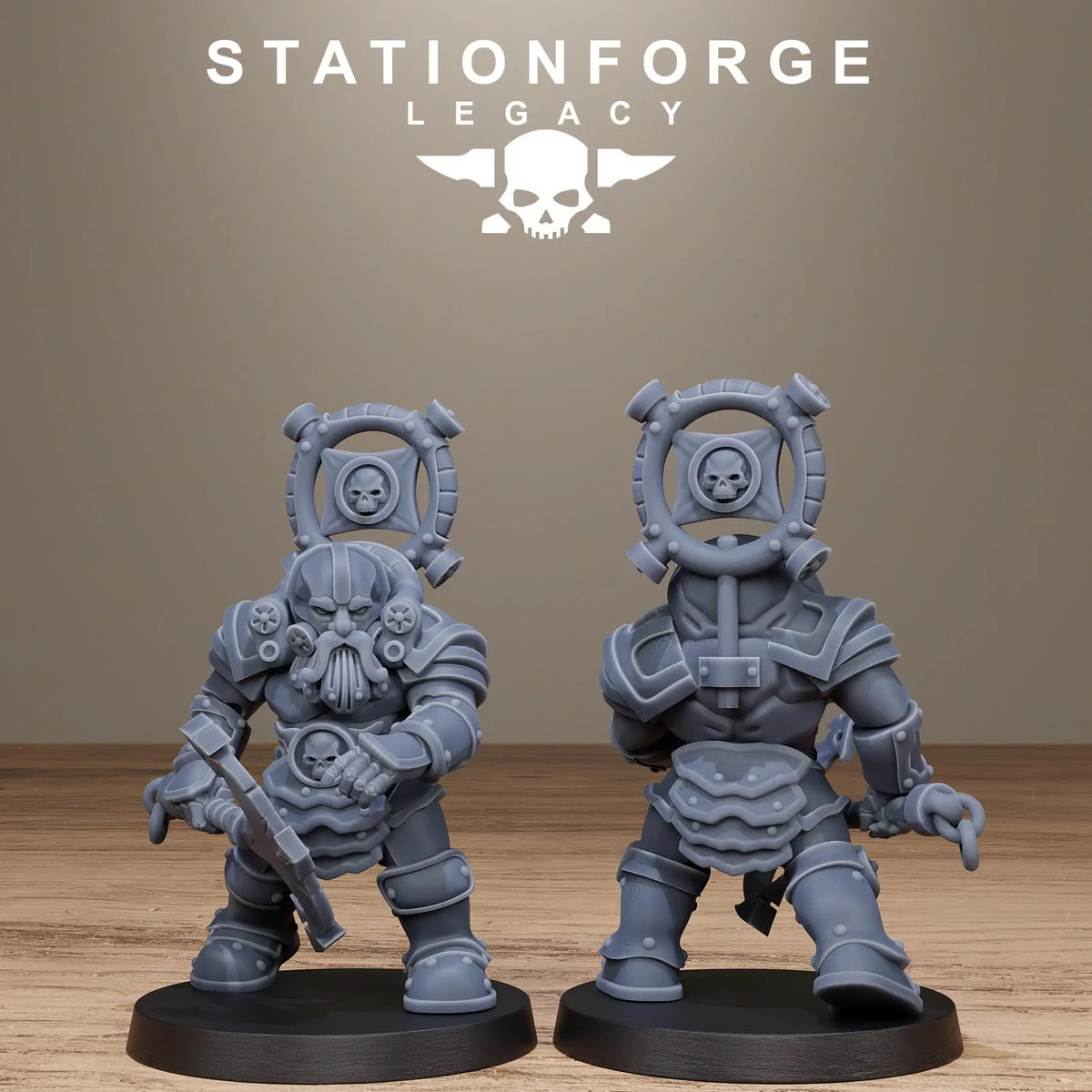 3D Printed Ironvale Dwarf Infantry by Stationforge Legacy Miniatures