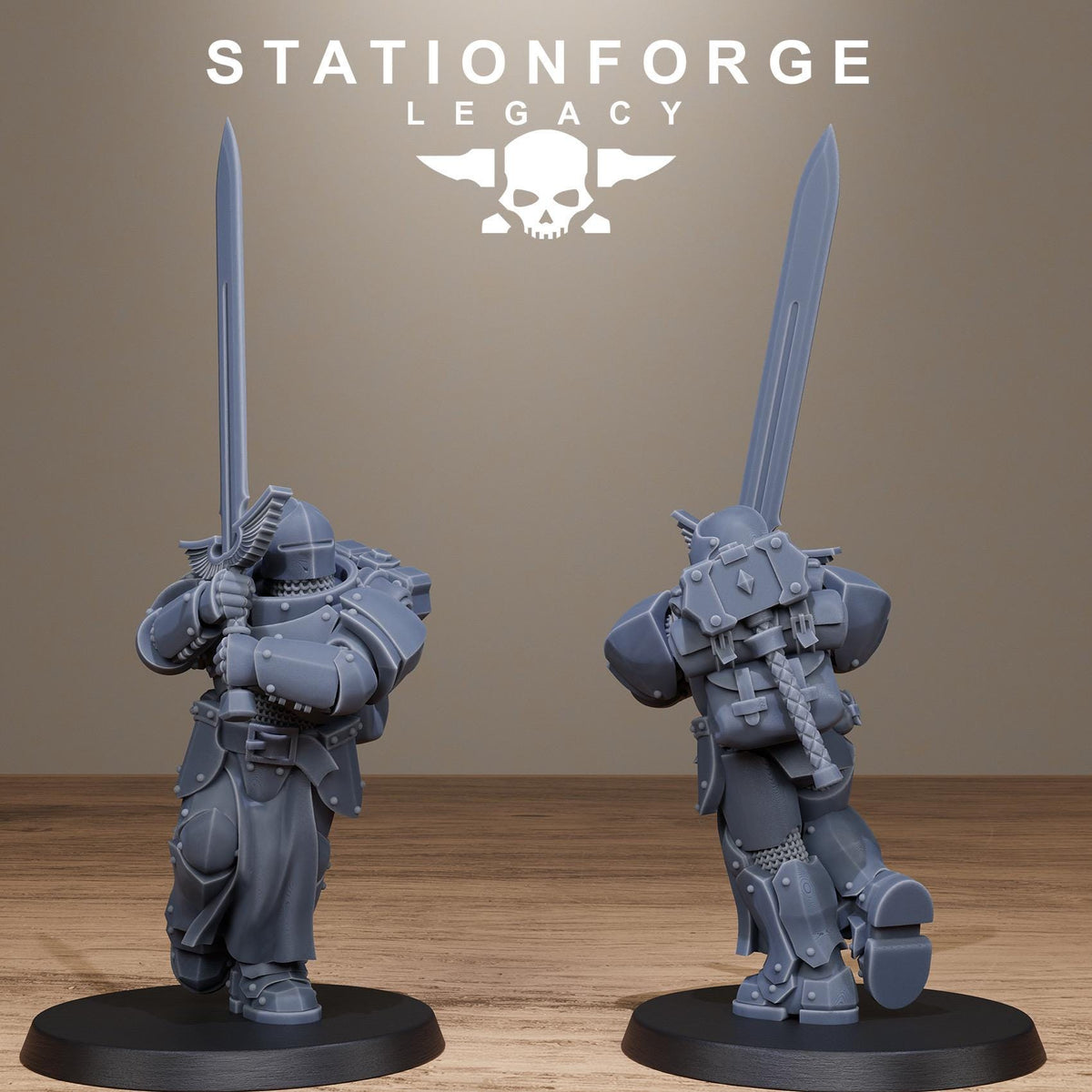 3D Printed Solaris Greatswords by StationForge Miniatures