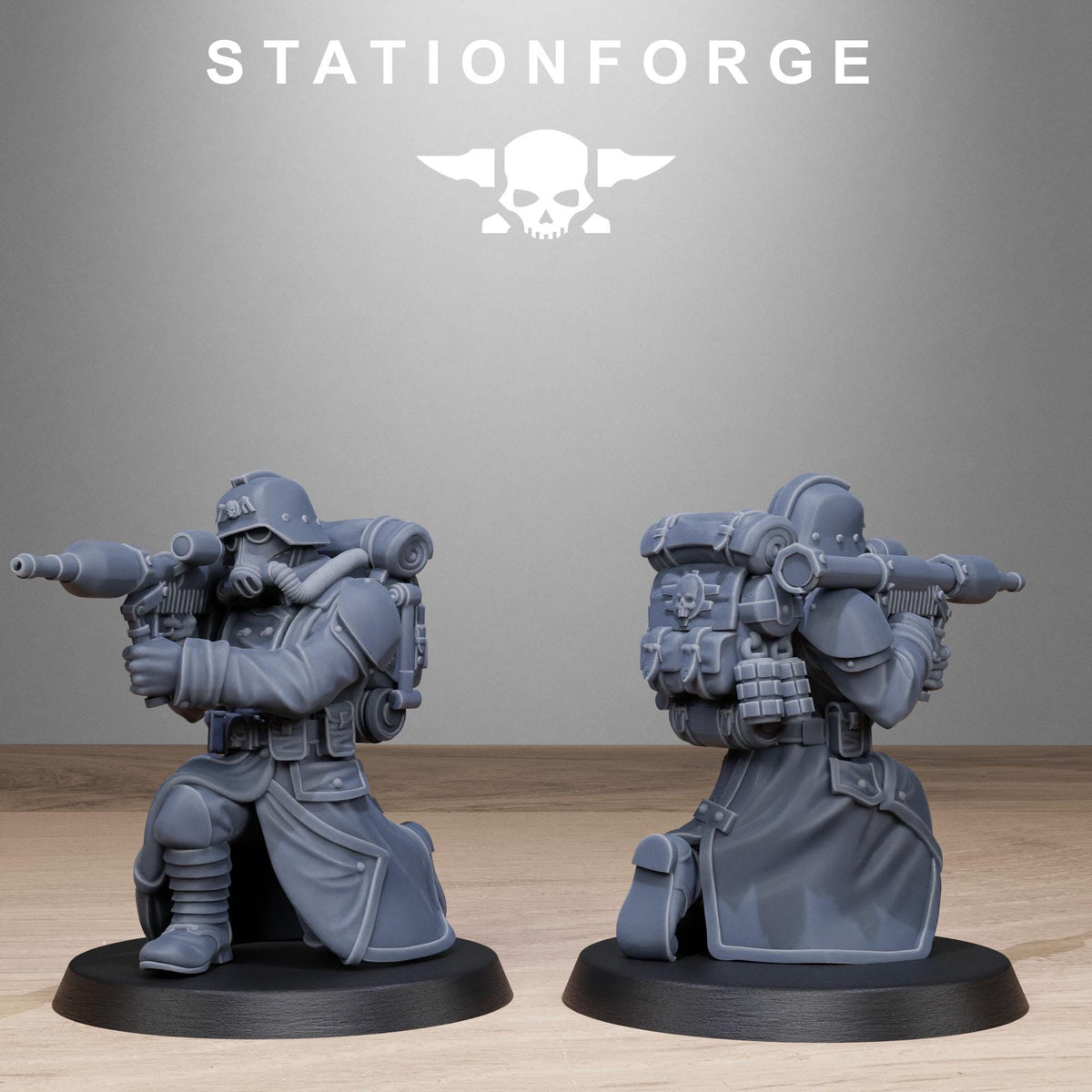3D Printed GrimGuard Rocketeers by StationForge Miniatures