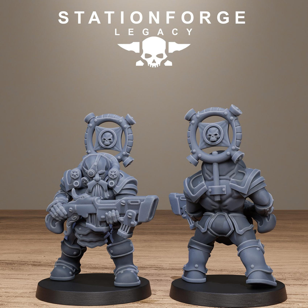 3D Printed Ironvale Infantry by StationForge Miniatures