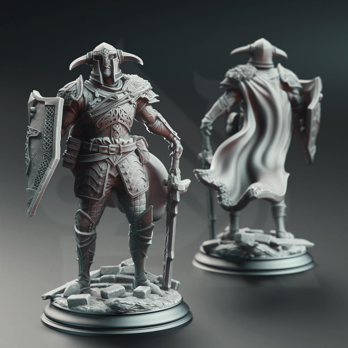 3D Printed Nordic Paladin of Nature's Wrath by DM Stash