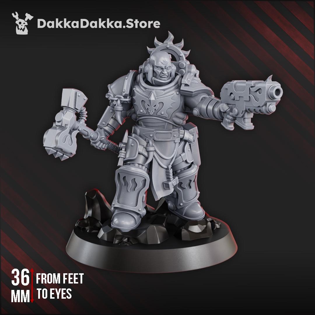3D Printed Lieutenant Argus Sauros by DakkaDakka Miniatures