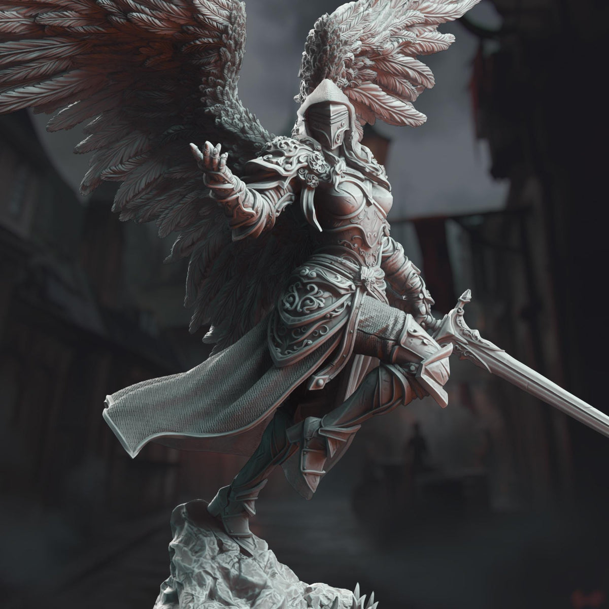 3D Printed Ascended Commander Knight - Lydia the Merciless by DM Stash