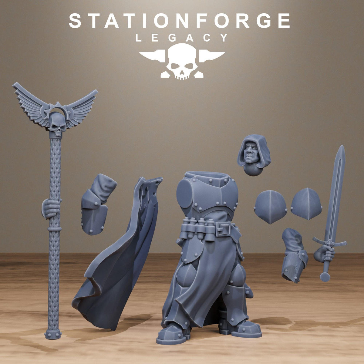 3D Printed Solaris Wizards by StationForge Miniatures