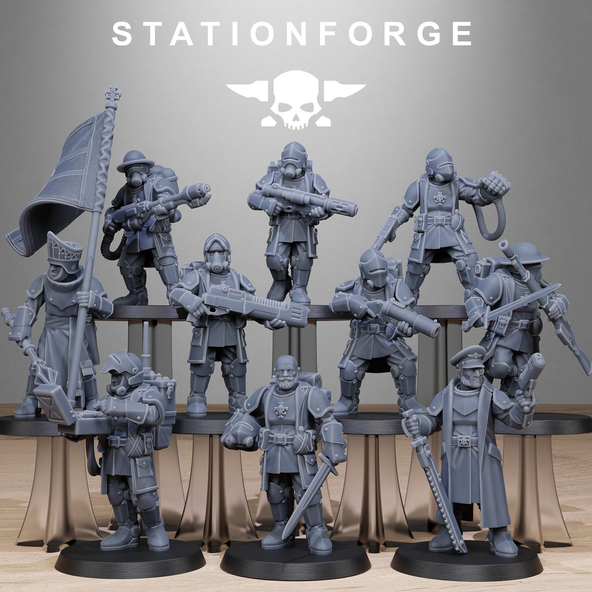3D Printed Royal Guard Enforcers x10 by StationForge Miniatures