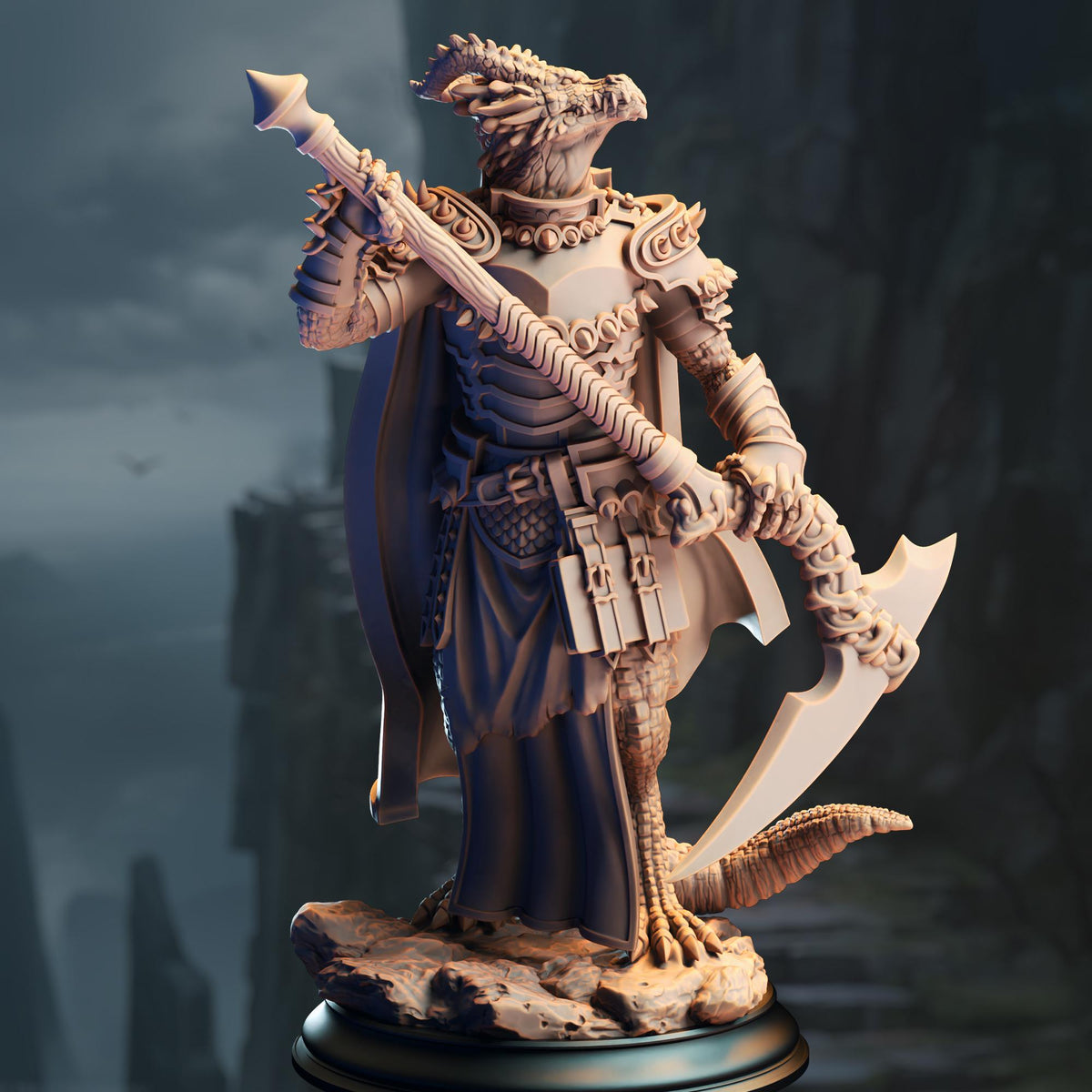 3D Printed Dragonborn Warlock by DM Stash