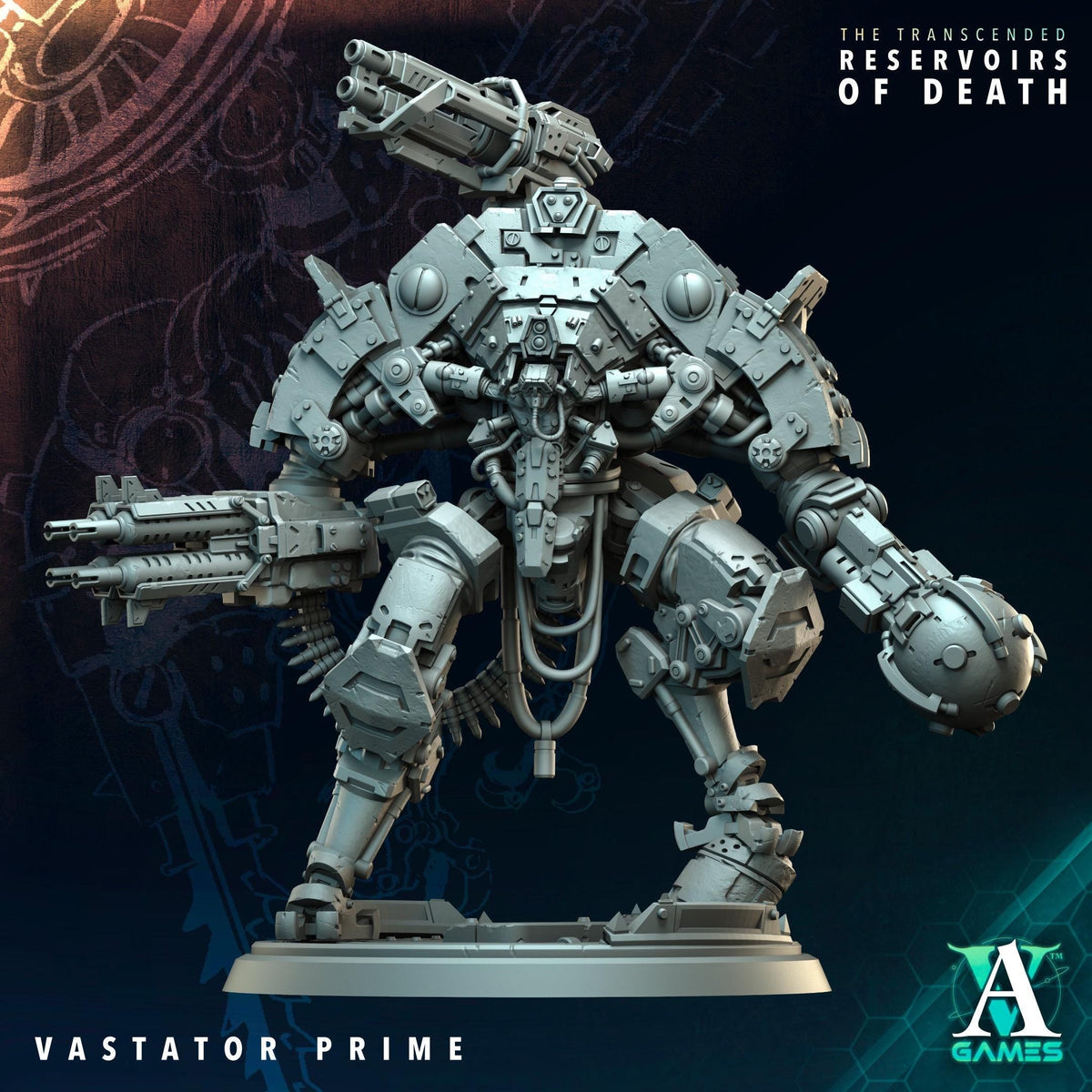 3D Printed Vastator Prime by Archvillain Games
