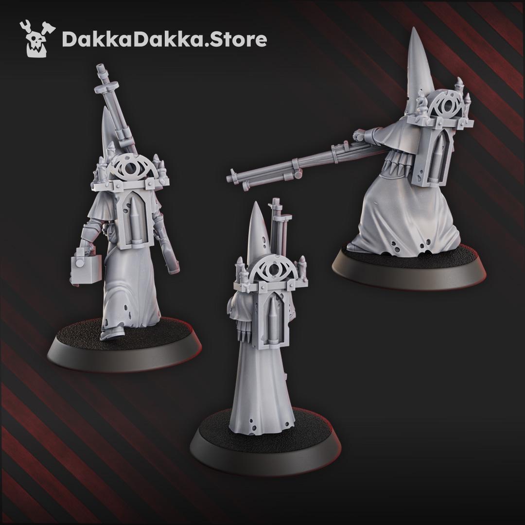 3D Printed Trench Novitiates x3 by DakkaDakka Mininatures