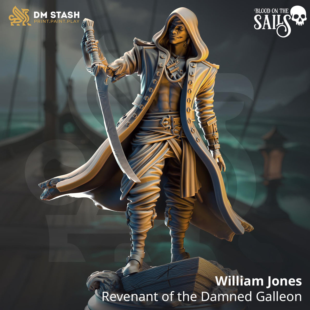 3D Printed Revenant of the Damned Galleon by DM Stash