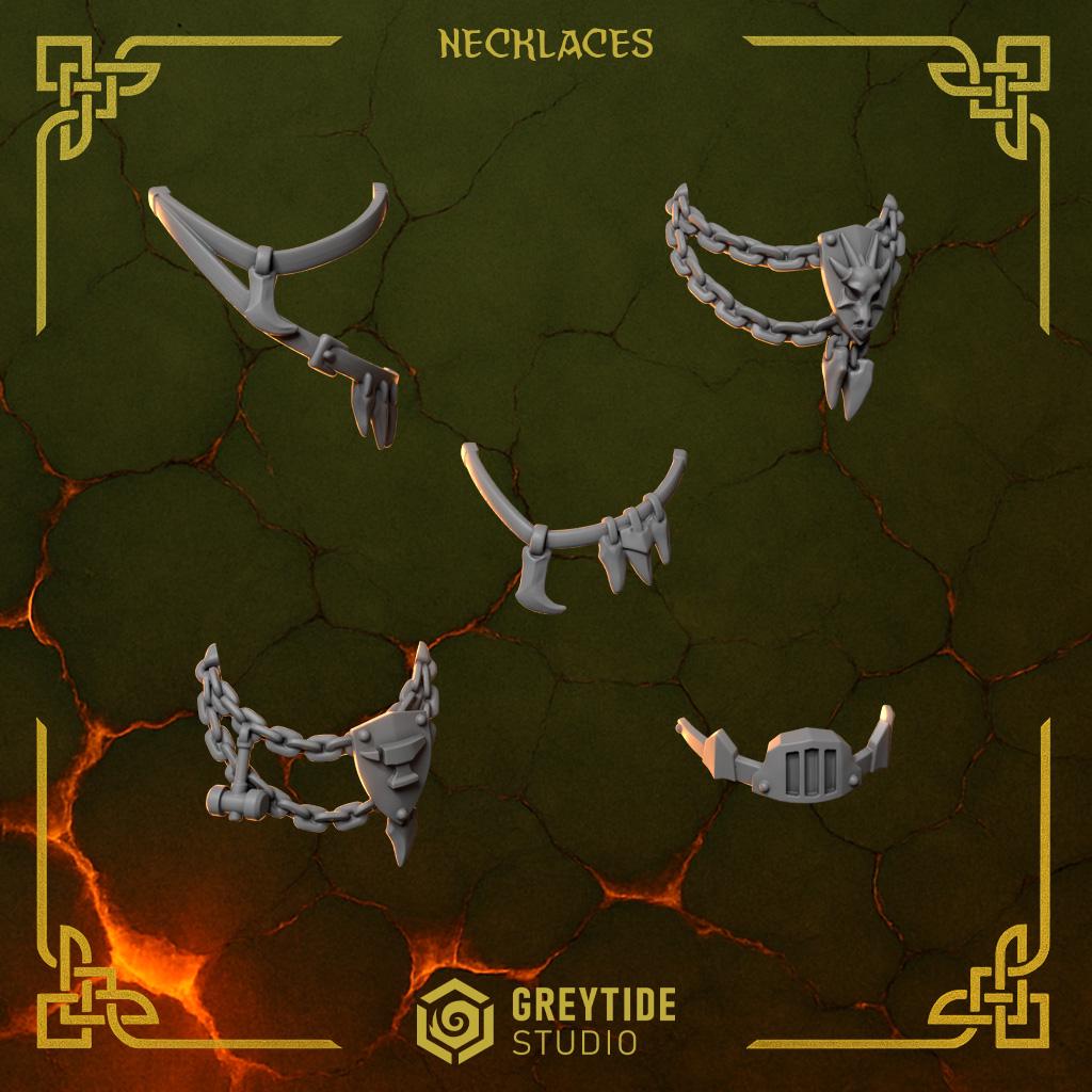 3d Printed Anvil Wardens Necklaces by Greytide Studio