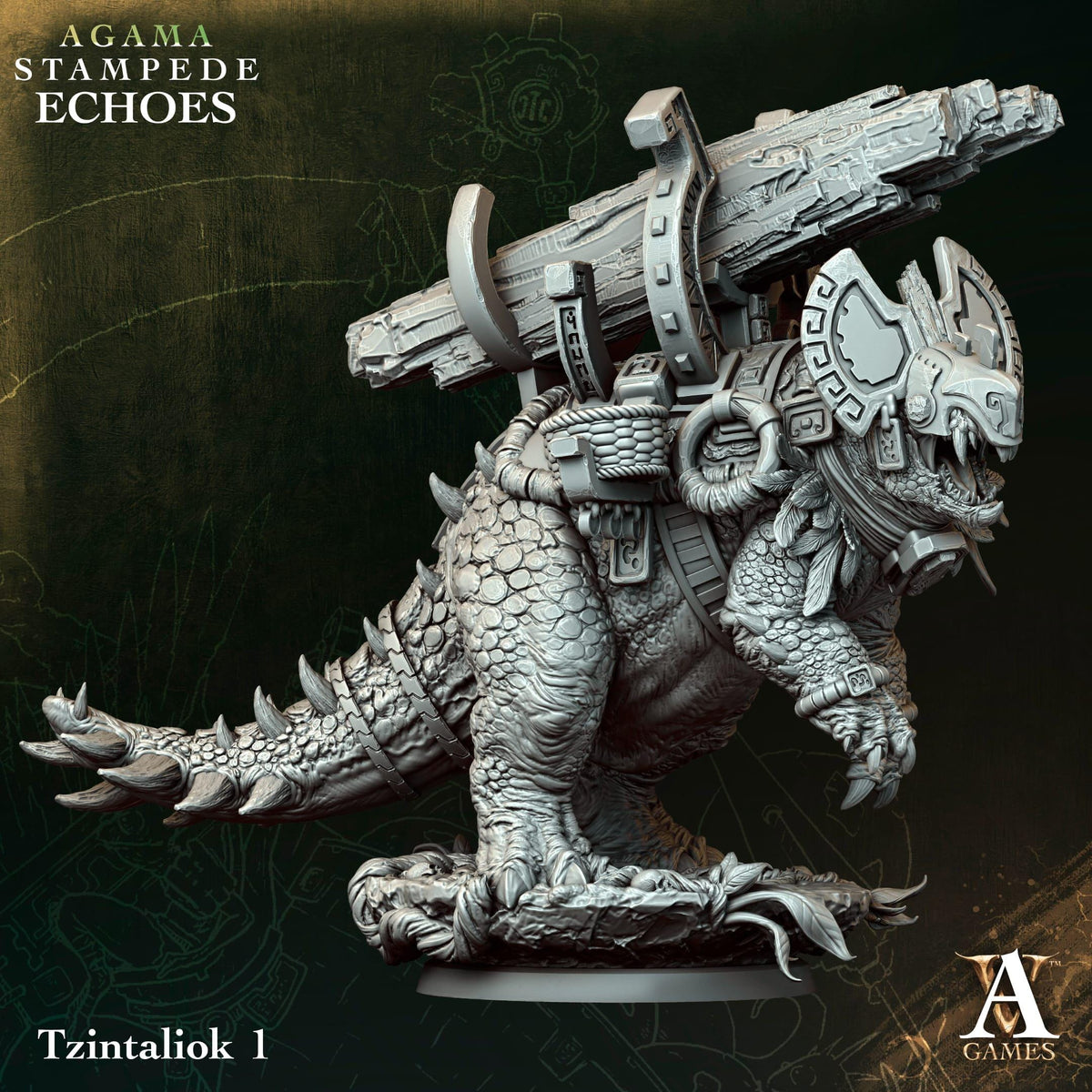 3D Printed Tzintaliok by Archvillain Games