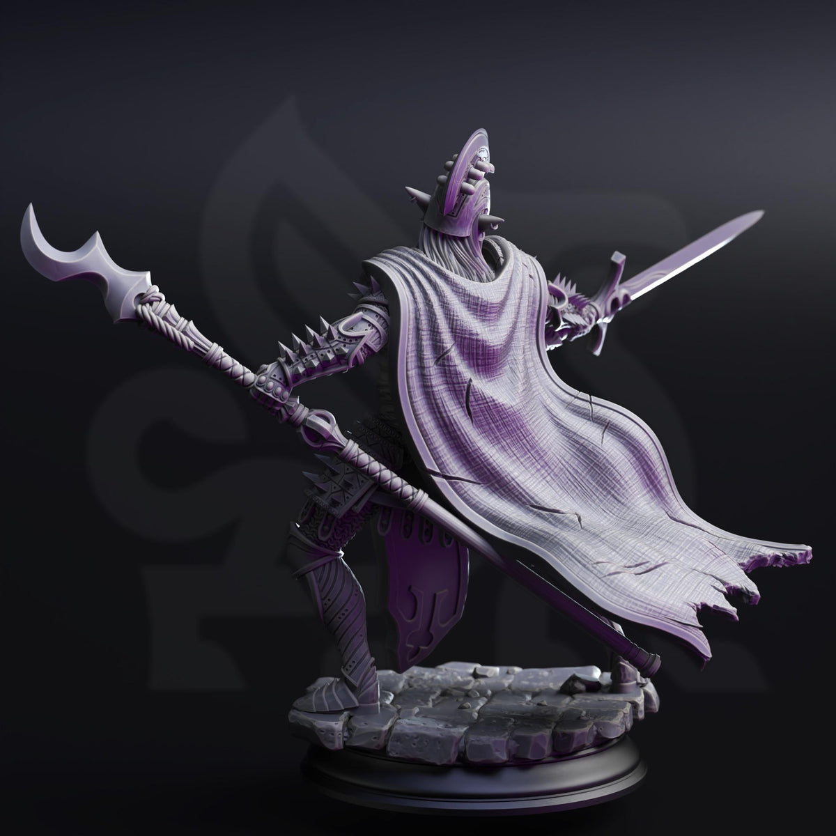 3D Printed Elite Drow House Guard by DM Stash
