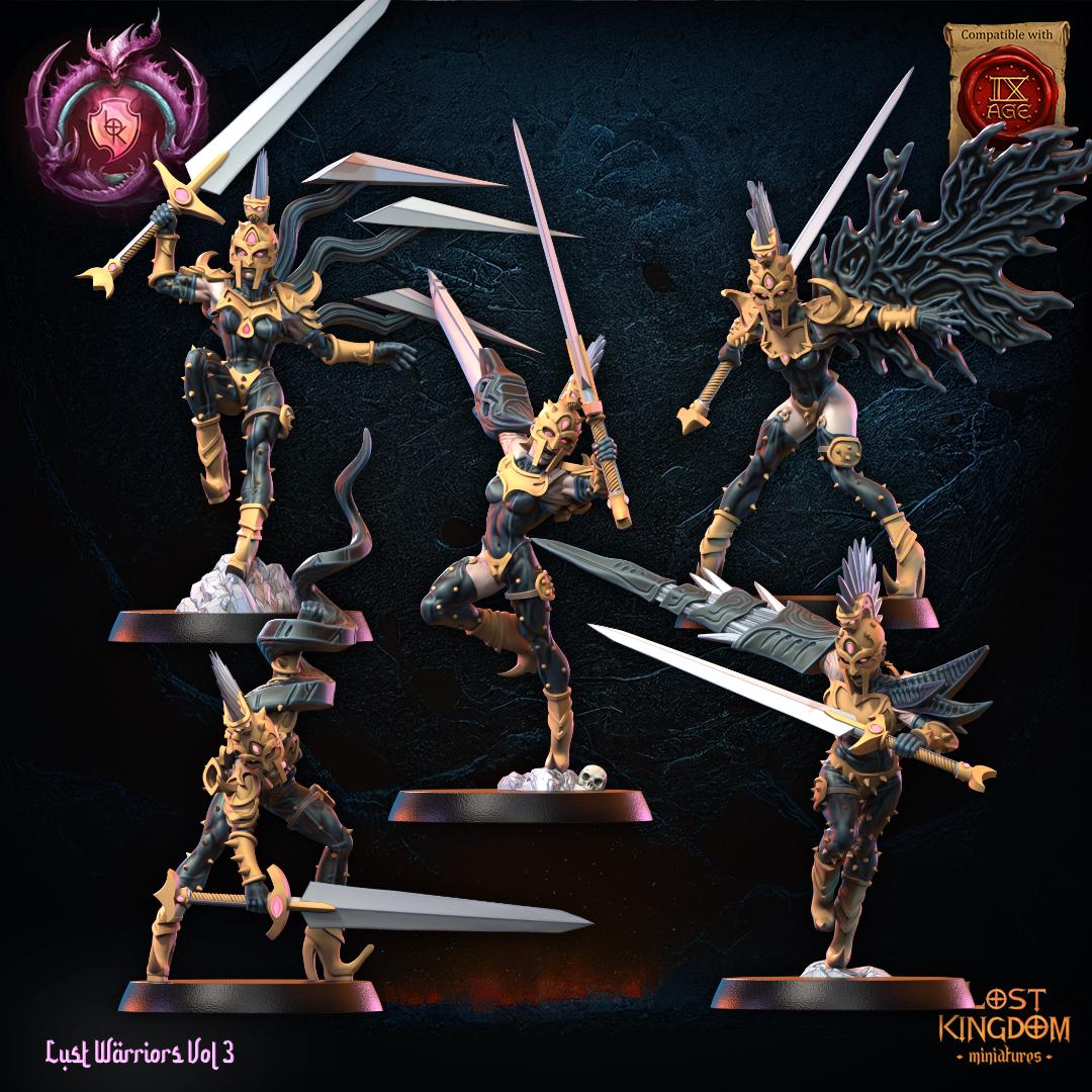 3D Printed Lust Fallen Regiment by Lost Kingdom Miniatures