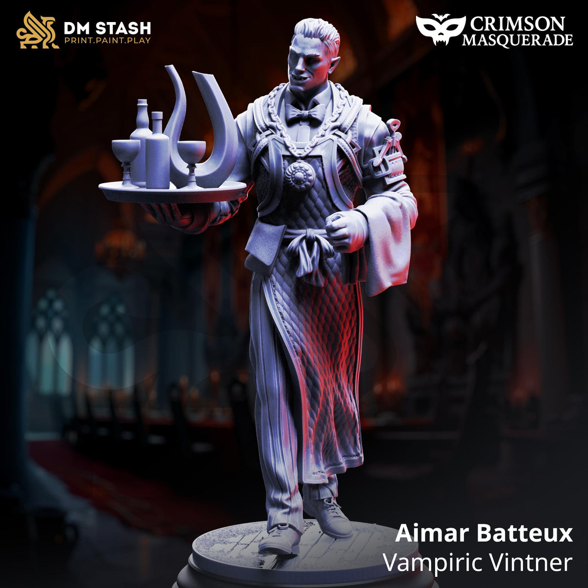 3D Printed Vampiric Vintner - Aimar Batteux by DM Stash