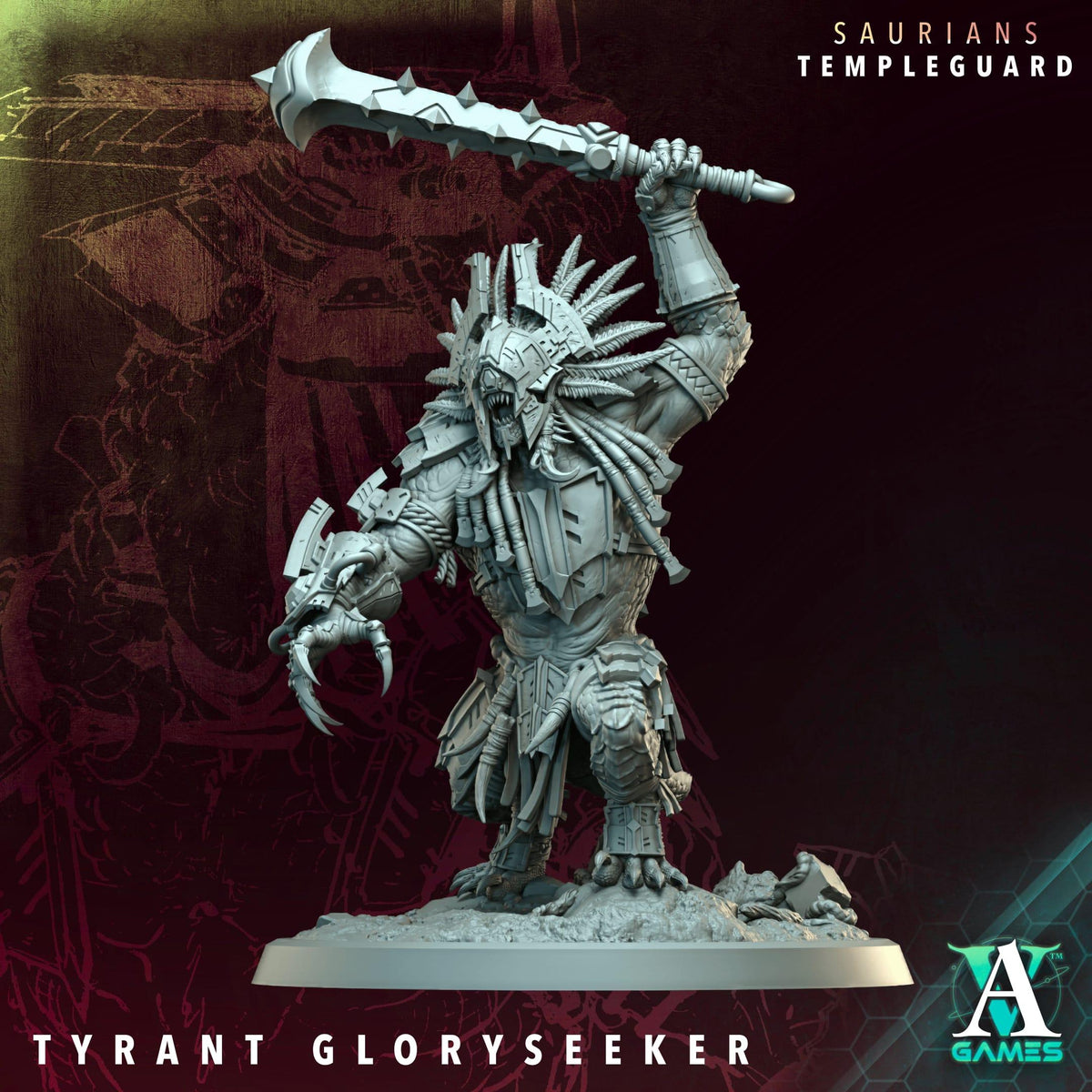 3D Printed Tyrant Gloryseeker by Archvillain Games