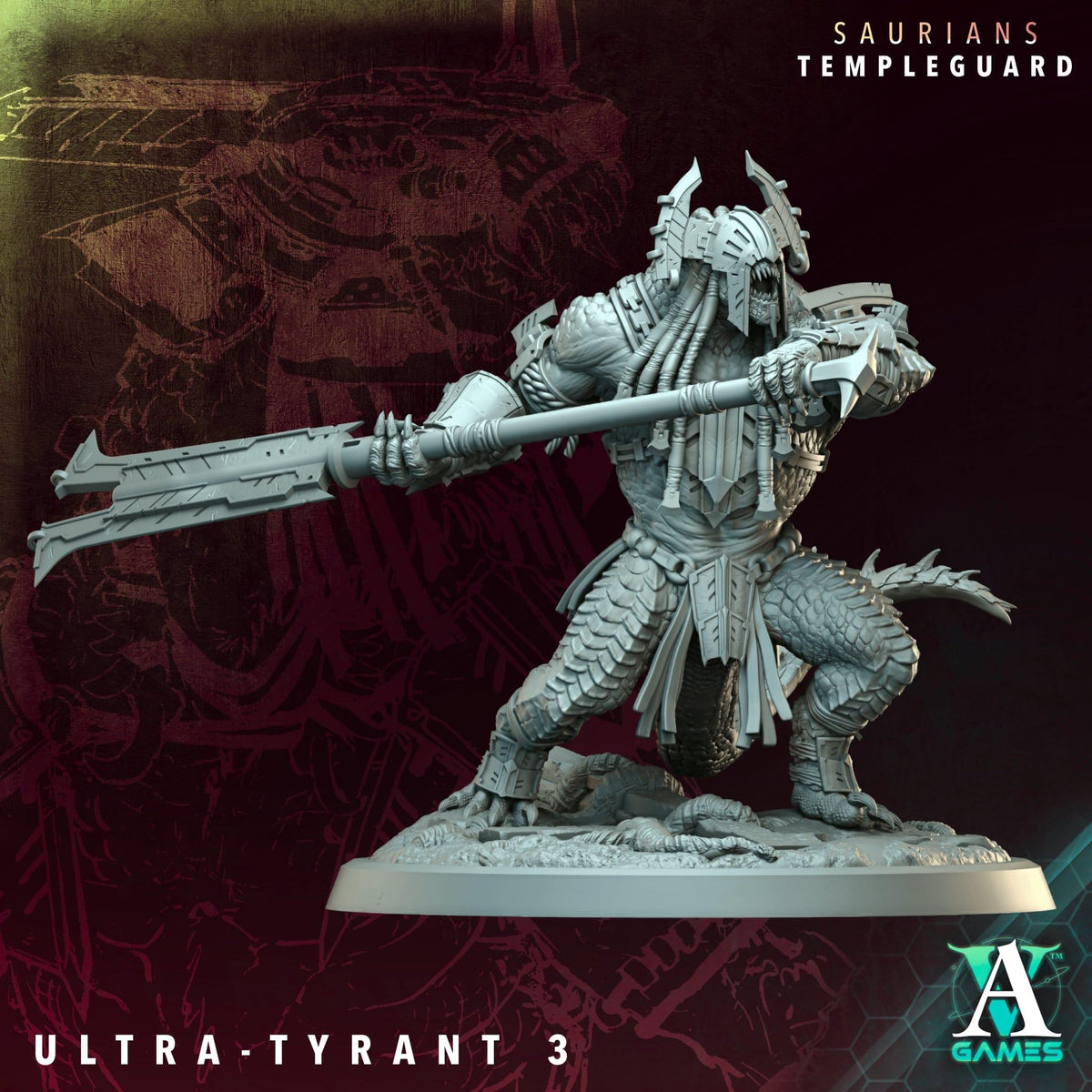 3D Printed Ultra-Tyrants by Archvillain Games