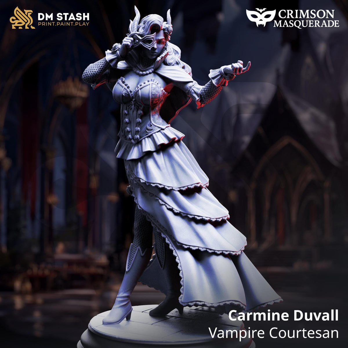 3D Printed Vampire Courtesan - Carmine Duvall by DM Stash