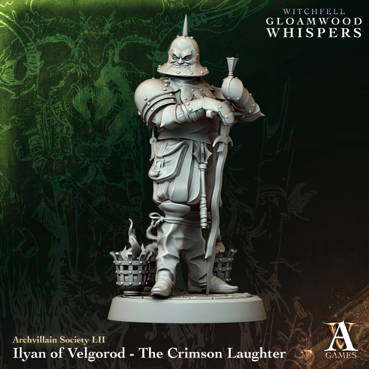 3D Printed Ilyan of Velgorod - The Crimson Laughter by Archvillain Games