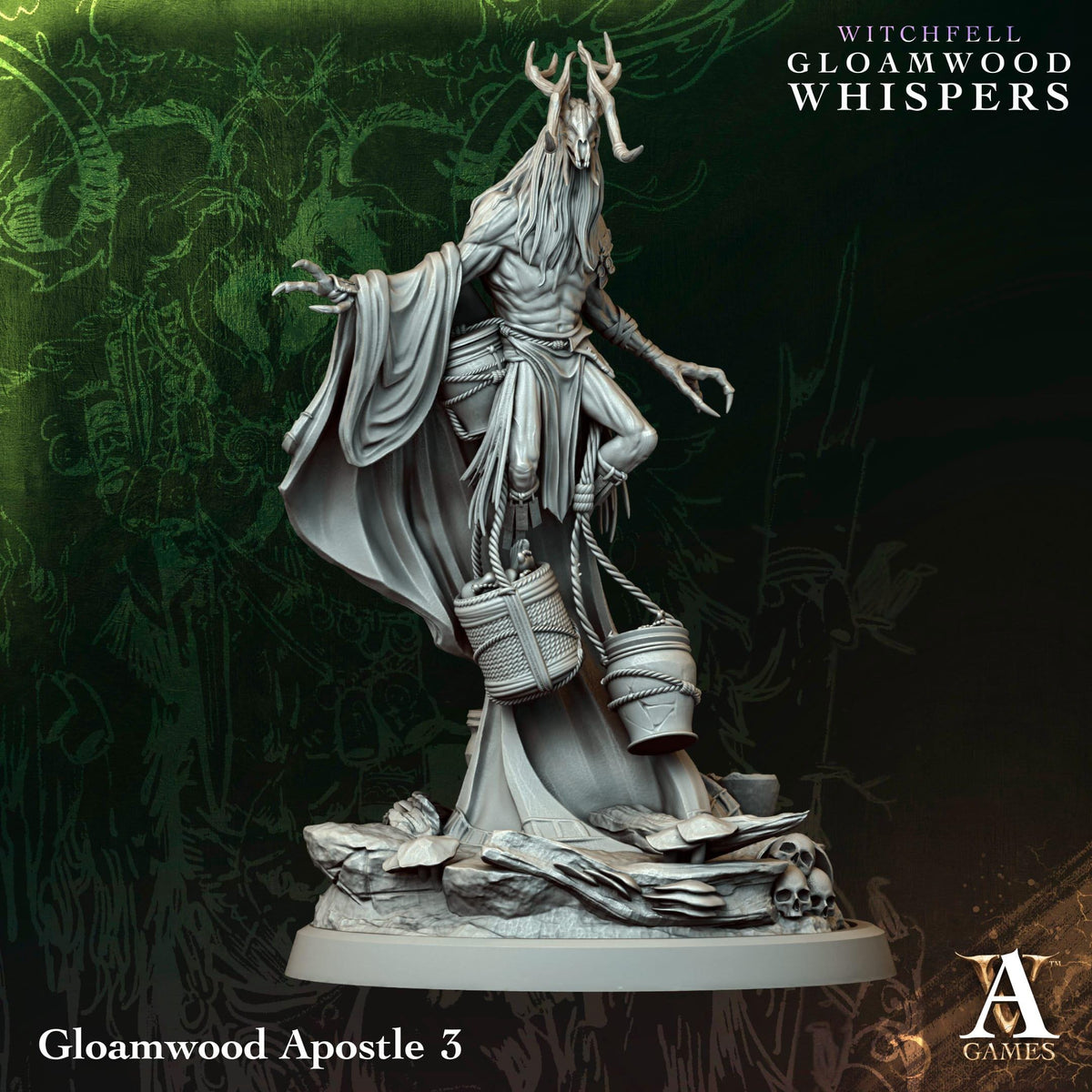 3D Printed Gloamwood Apostles by Archvillain Games