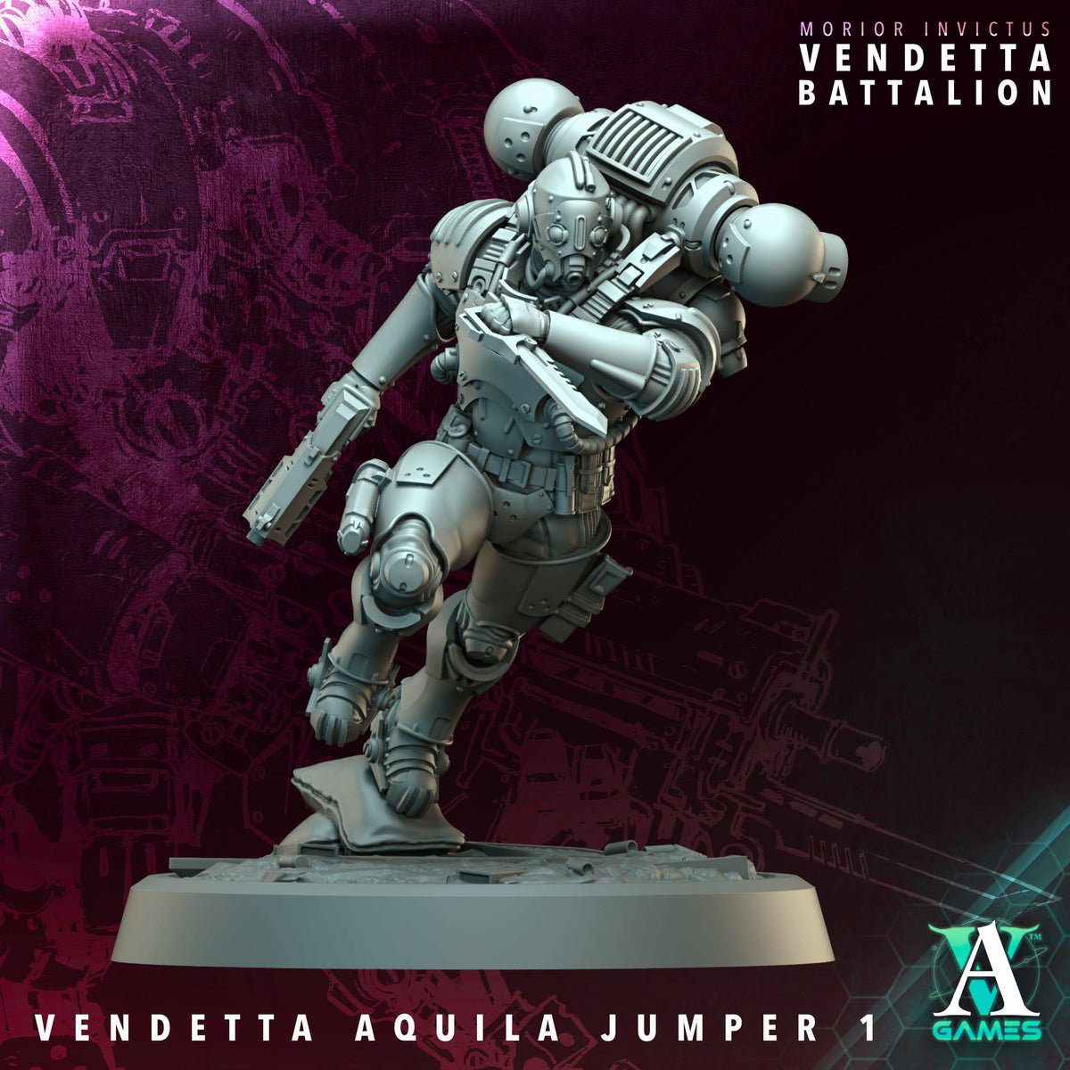 3D Printed Vendetta Aquilla Jumpers x6 by Archvillain Games