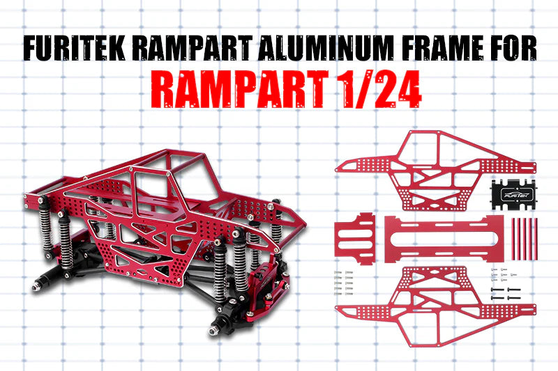 FURITEK FUR-2142 Rampart Aluminum Frame - (RED)