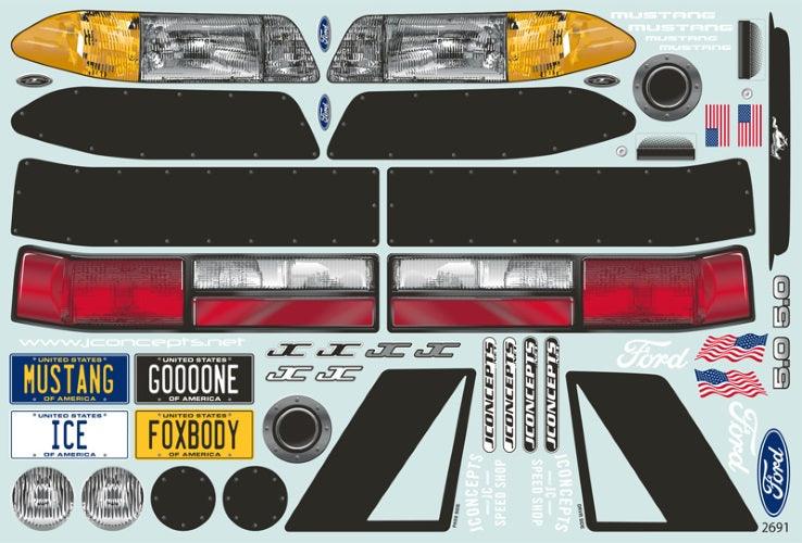 Jconcepts 0362 1991 Ford Mustang Clear Fox Body For SCT Trucks