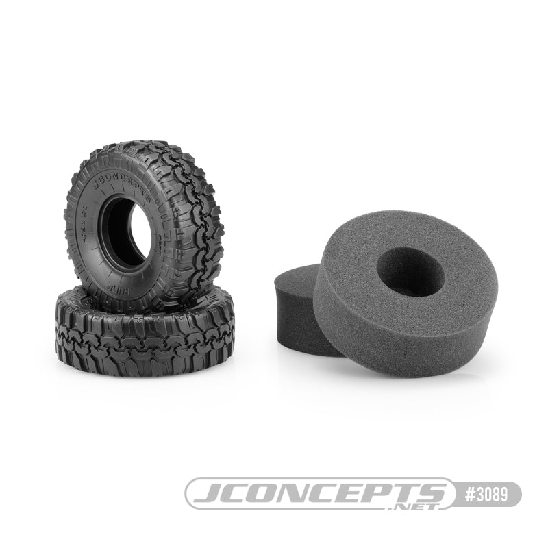 JConcepts Hunk 1.9" Performance Class 2 All Terrain Crawler Tires (2) Green 