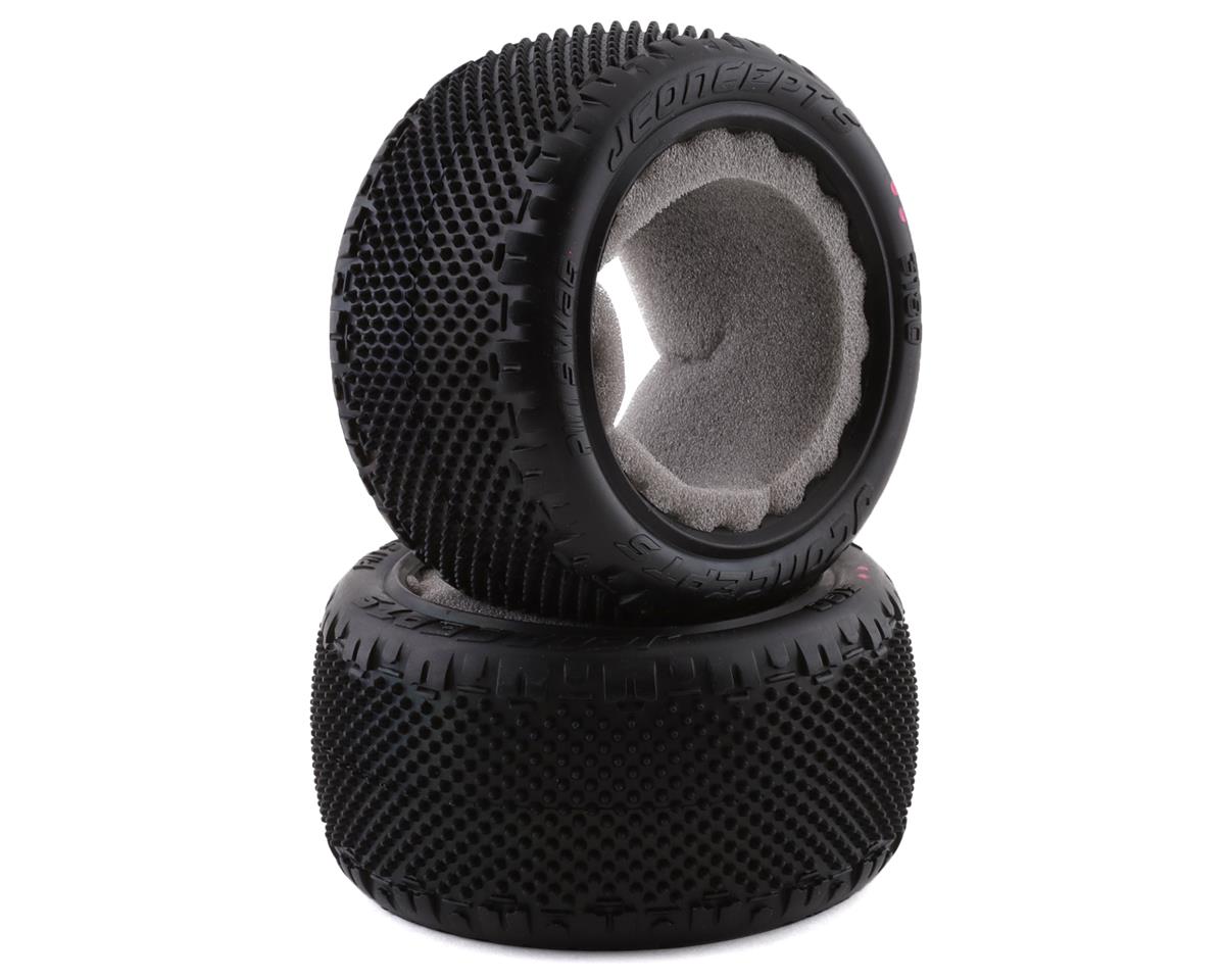 JConcepts 3180-010 Pin Swag 2.2" Rear Buggy Carpet Tires (2) (Pink)