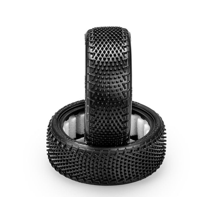 JC CONCEPTS JCO4061010 Fuzz Bite Wide 2.2" 2WD Front Buggy Carpet Tires (2) (Pink)