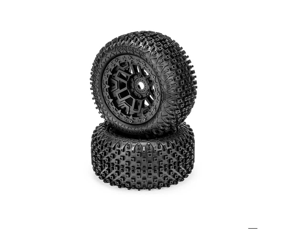 JConcepts JCO4089-39912 Choppers Pre-Mounted Monster Truck Tires (Black) (2) w/17mm Hex