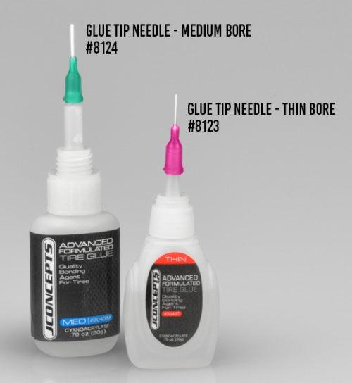 JConcepts RM2 Glue Tip Needles Thin Or Medium Bore Green For JC #2043T /2043M
