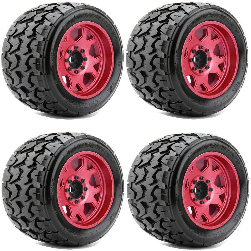 Powerhobby Tomahawk 1/5 Belted Tires RED (4) FOR Traxxas X-Maxx Arrma