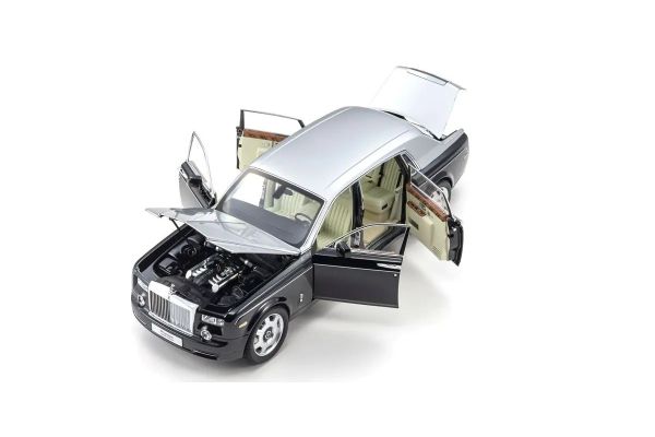KYOSHO 08841BKS ORIGINAL 1/18scale Rolls-Royce Phantom EWB (Black/Silver)
