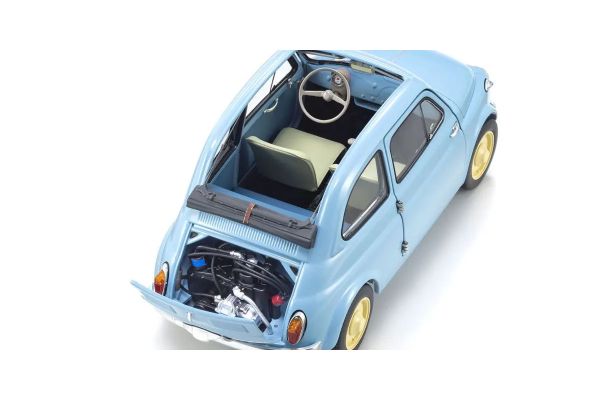 KYOSHO 08966LB ORIGINAL 1/18scale Fiat NUOVA 500 (Celeste Blue) 08966LB