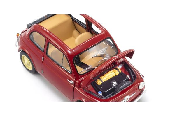 KYOSHO 08966R ORIGINAL 1/18scale Fiat NUOVA 500 (Coral Red)